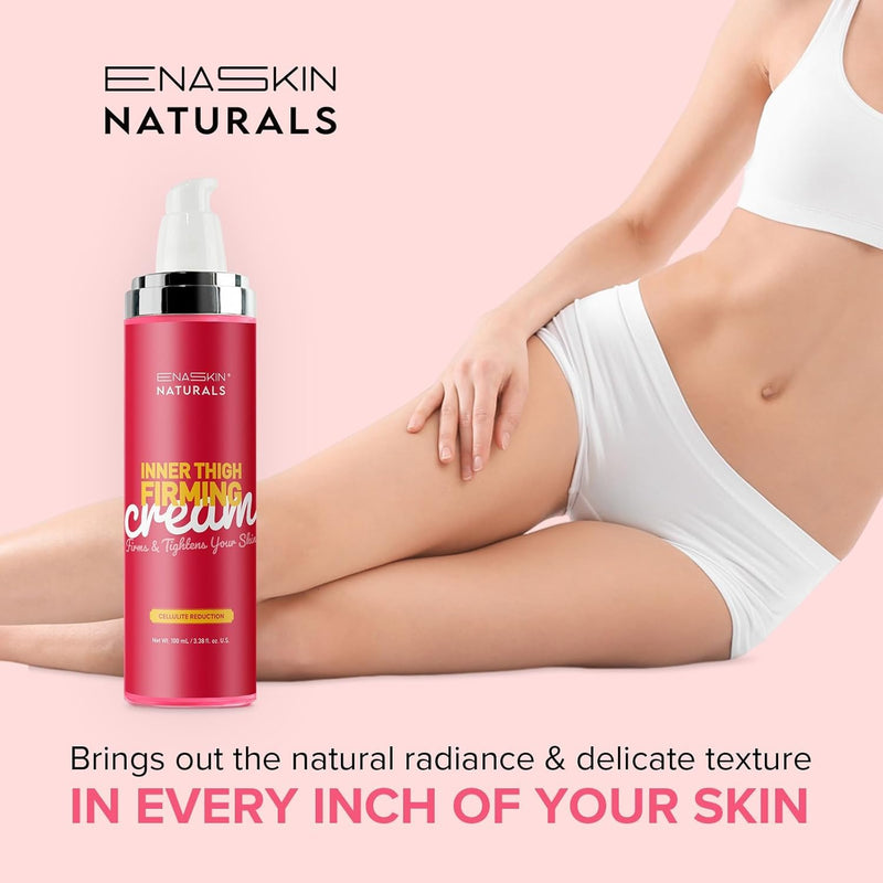 Cellulite Cream for Inner Thighs - Skin Tightening Cream for Legs & Stomach with Collagen Peptides, Hyaluronic Acid & Honey - Lifting Firming Body Lotion for Women, 100 ML