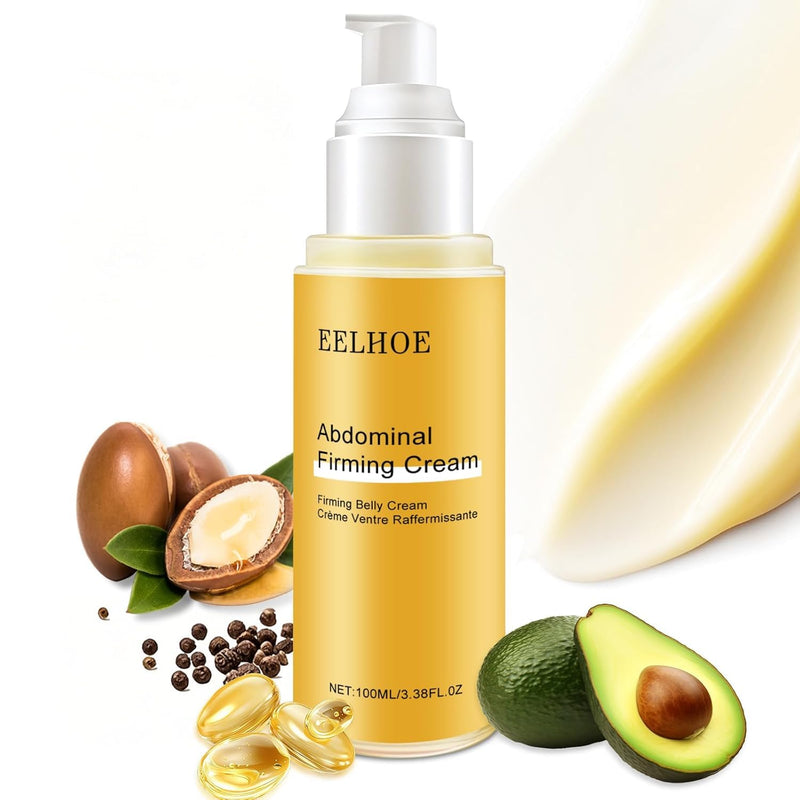 B Flat Belly Firming Cream, Cellulite Belly Cream, Skin Tightening Creams for Cellulite for Stomach Mark & Thighs & Butt, Moisturizing Lifting Body Lotion for Women and Men - 3.38 Fl OzF