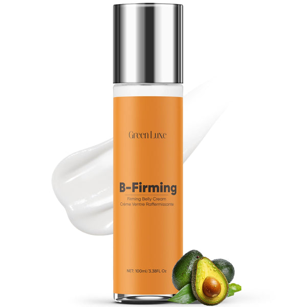 B Flat Belly Firming Cream - Skin Firming and Tightening for Tummy, Thighs, Arms, Butt - Stretch Mark & Cellulite Moisturizing Stomach Body Lotion for Women - 3.38 Fl Oz