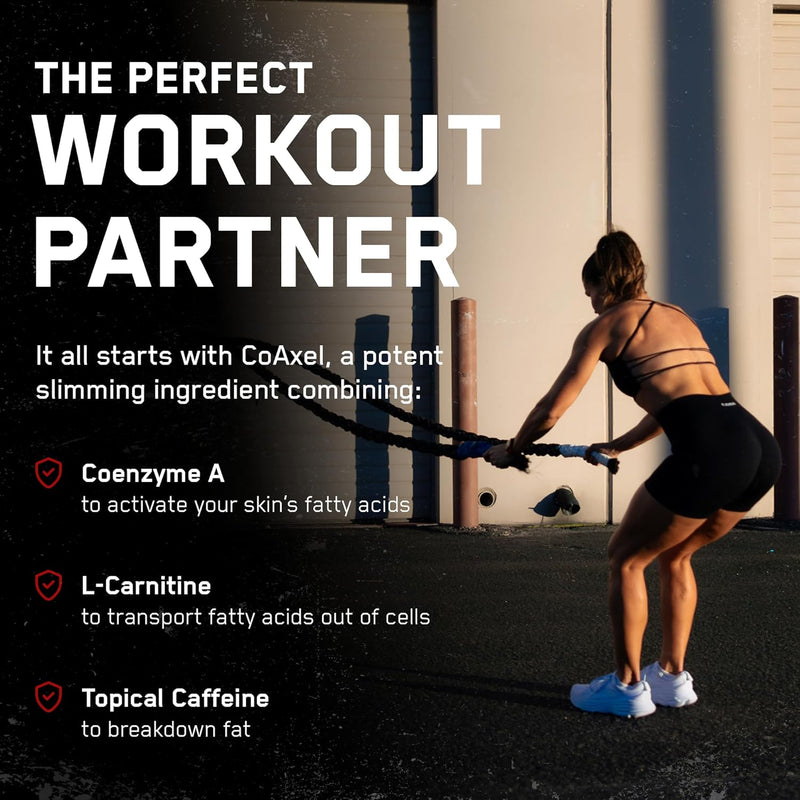 SteelFit Abs of Steel Maximum Definition Cream - Skin Tightening, Toning & Firming Lotion for Sculpting Abs - L-Carnitine Pre & Post Workout Supplement for Men & Women - Non-Greasy Formula, 8 Ounces